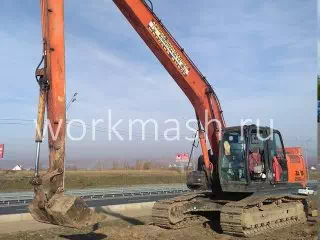 Аренда Hitachi ZX200 Long Reach с длинной стрелой