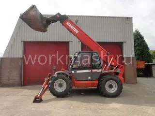 Телескопический погрузчик Manitou MT1740SLT с водителем